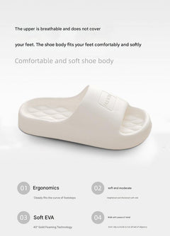 Pair of unisex anti-slip slippers on a floor
