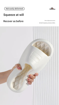 Selection of colourful house slippers for couples