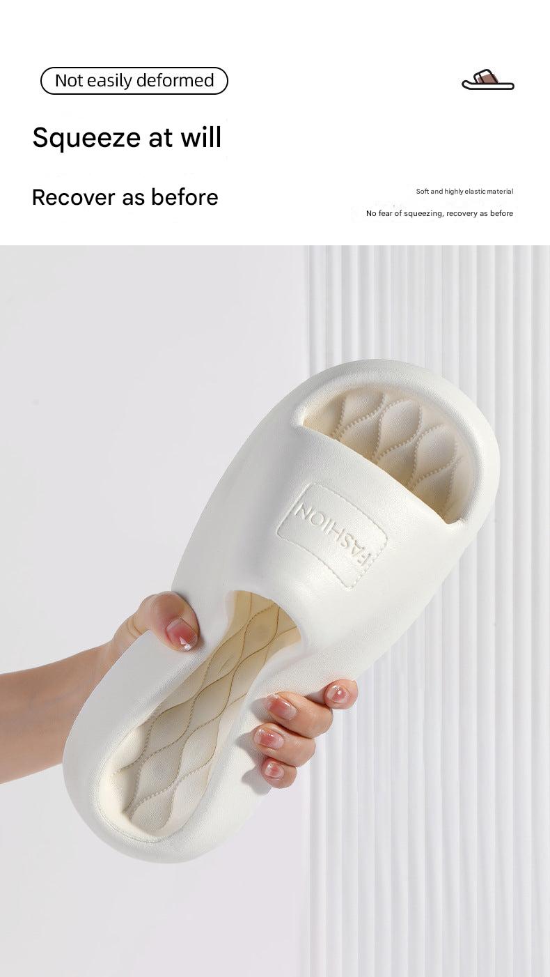 Selection of colourful house slippers for couples