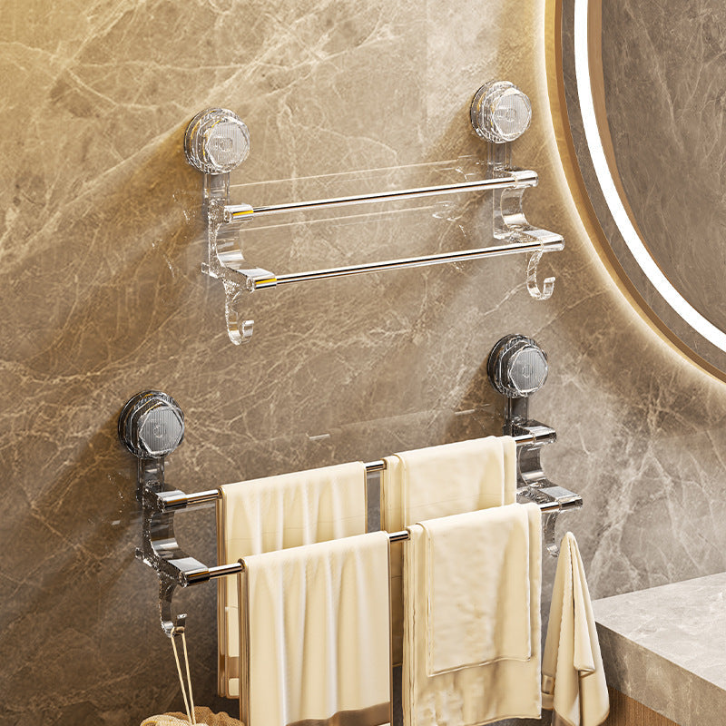 Dual-Pole Suction Towel Rack Image 2