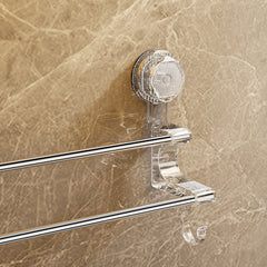 Dual-Pole Suction Towel Rack Image 3