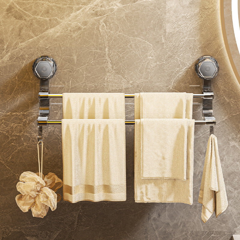 Dual-Pole Suction Towel Rack Image 4