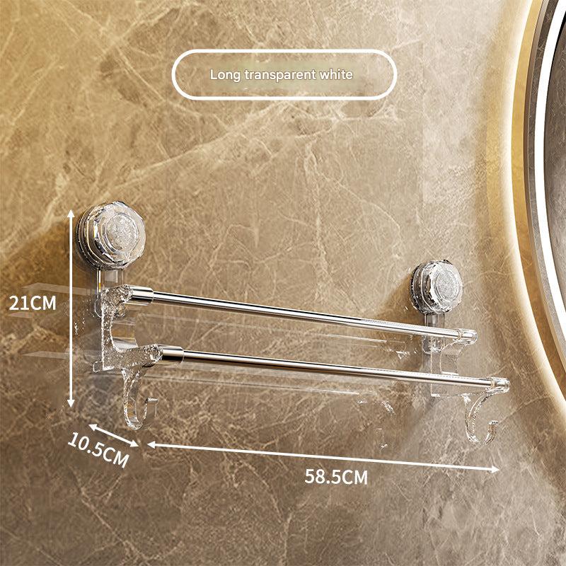 Dual-Pole Suction Towel Rack Image 8