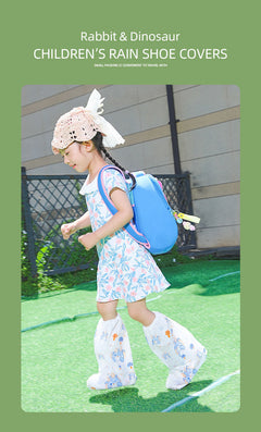 Durable disposable rain shoe covers for children