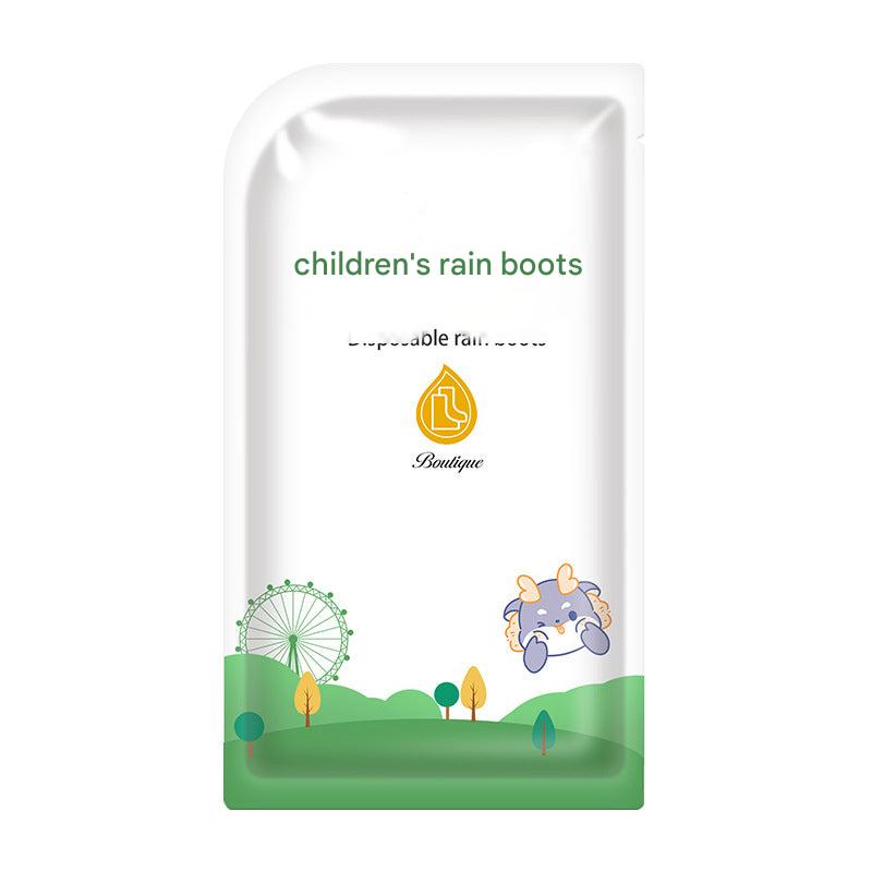 Thick PE plastic overshoes for kids