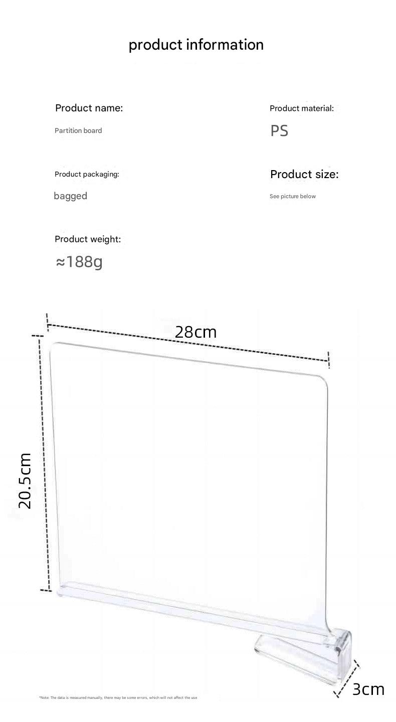 Transparent acrylic shelf organiser image 10