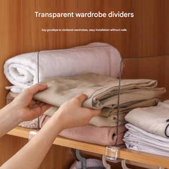 Transparent acrylic shelf organiser image 2