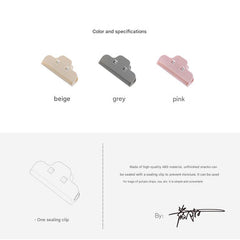 Durable ABS plastic sealing clip for snacks