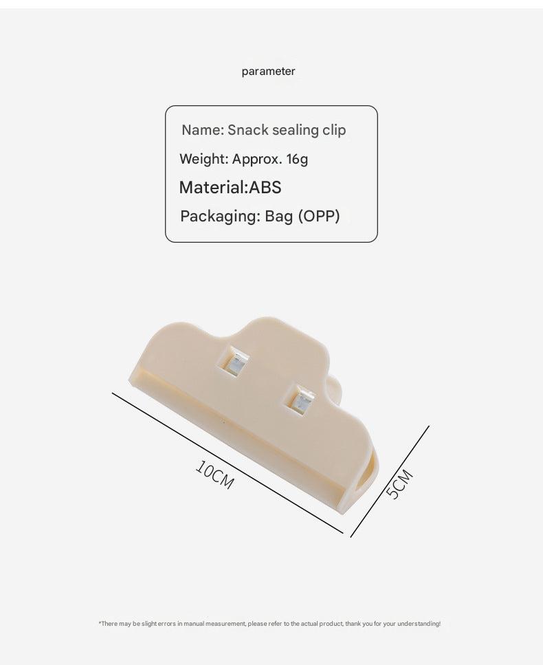 Close-up of strong kitchen sealing clip