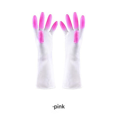Image of colourful kitchen cleaning gloves