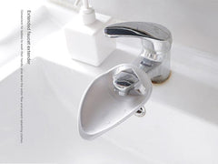 Handwashing with convenience using kids faucet tool