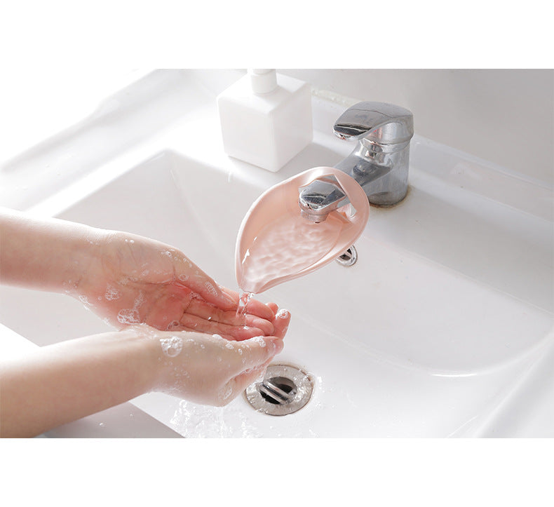Close-up image of faucet extender material PP