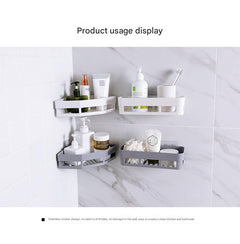 Wall-mounted bathroom organiser beige