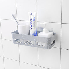 Wall-mounted bathroom organiser beige