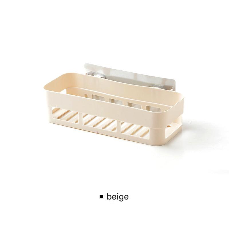 Wall-mounted storage for toiletries