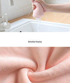 Microfiber cleaning cloth for drying dishes