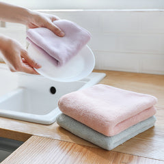 Thick double-sided dish towel for kitchen cleaning