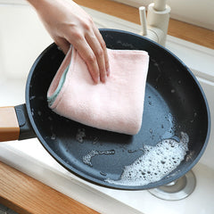 Coral velvet dish towel image