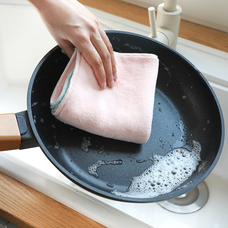 Coral velvet dish towel image