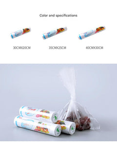 Thick disposable freezer bag showing versatility