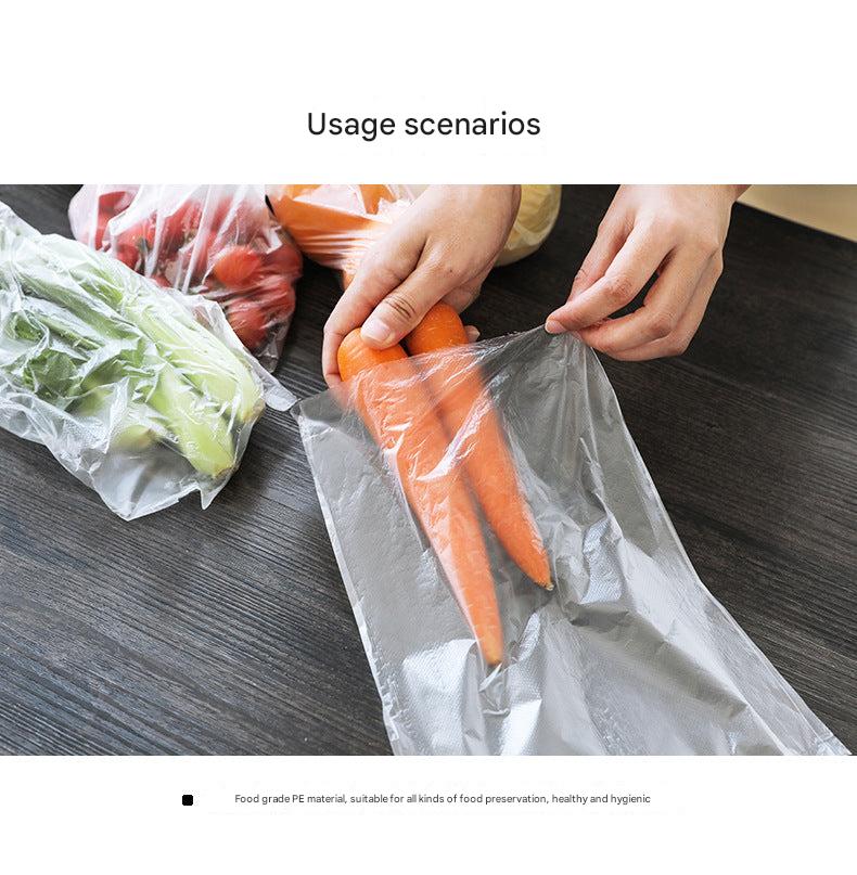 Various sizes of plastic storage bags
