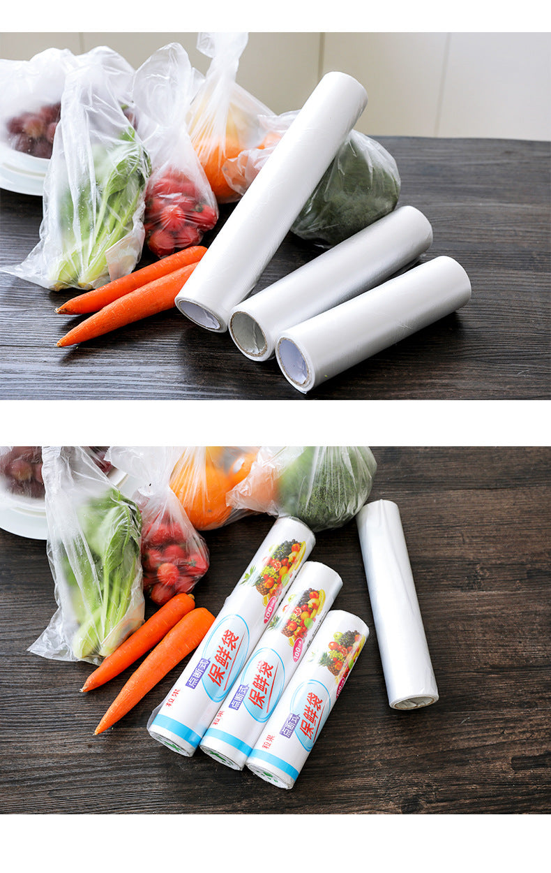 Thick plastic bags for freezing meals