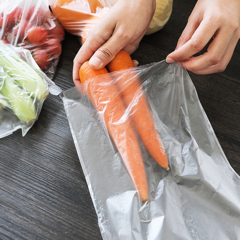 Various sizes of plastic storage bags