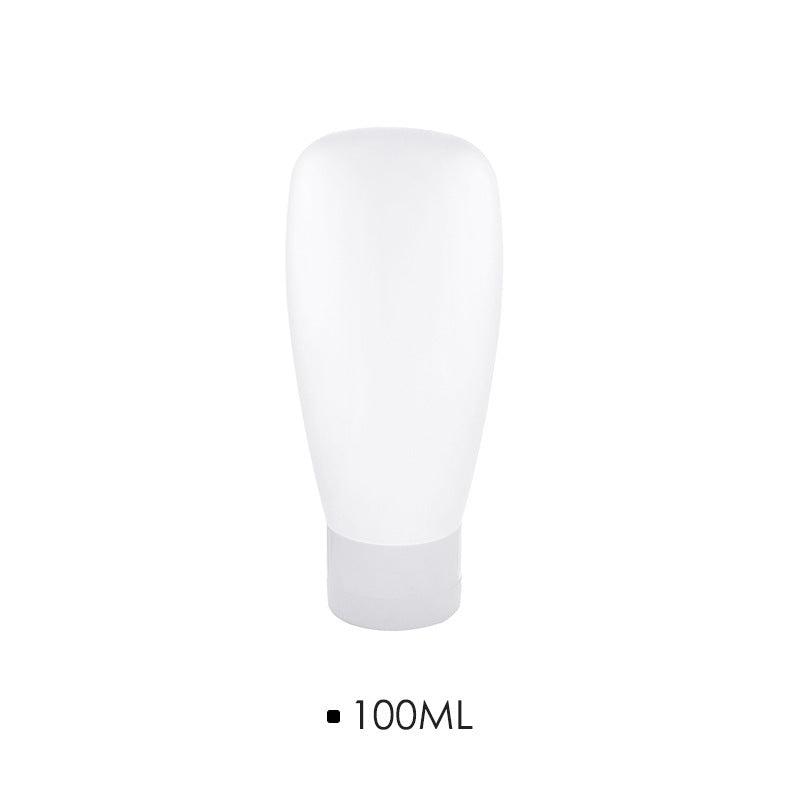 Squeezable travel bottle for liquids