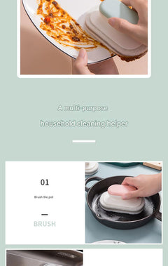 Stylish scrub brush in pink colour