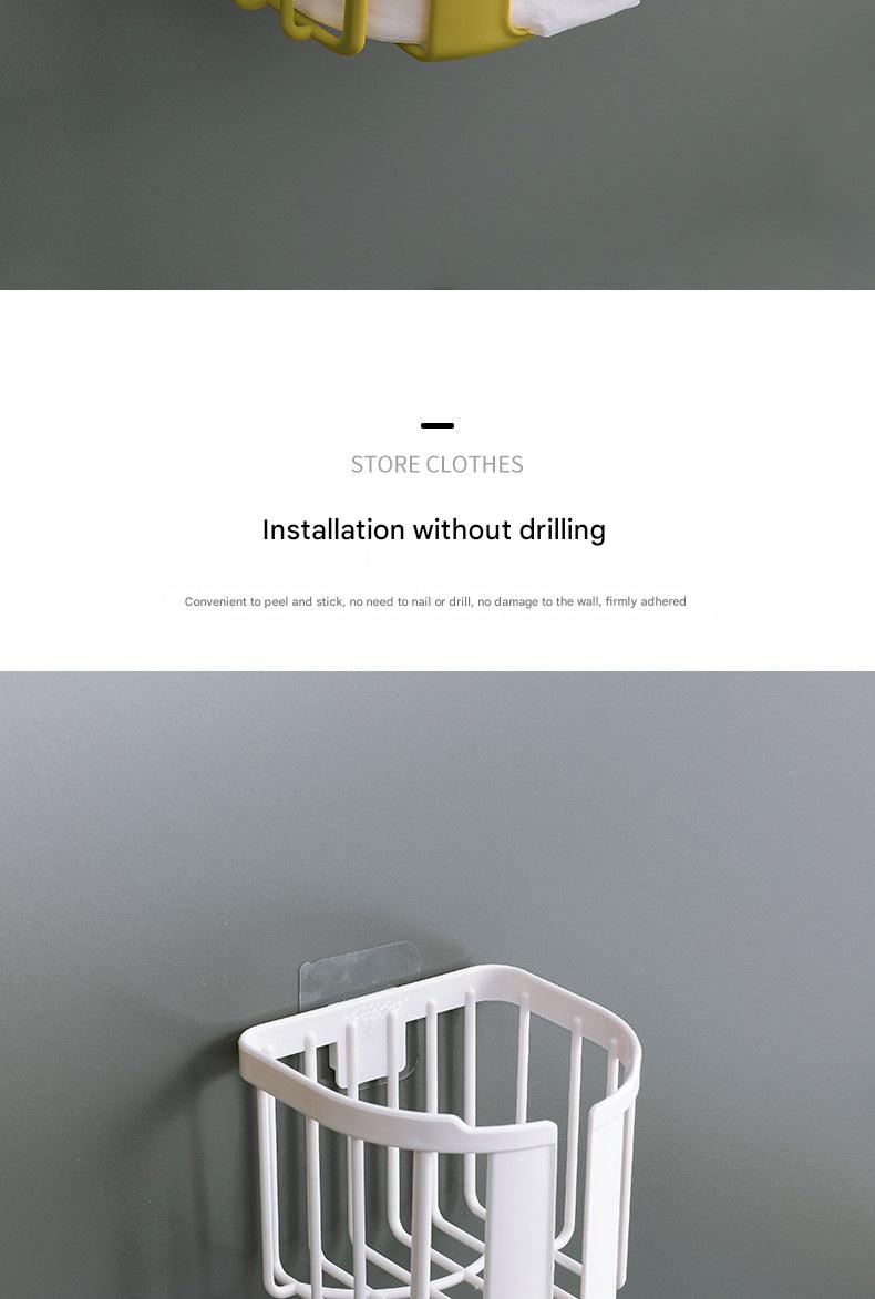Wall-mounted tissue holder red in living room