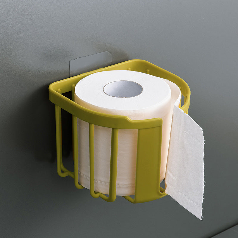 Wall-mounted tissue holder red in living room