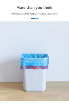 heavy-duty trash bag demonstration