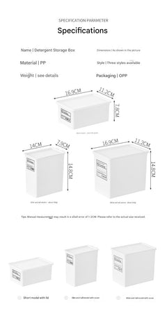 Japanese-style laundry powder storage container 2