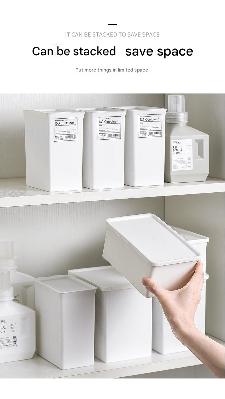 Laundry powder container in home setting 6