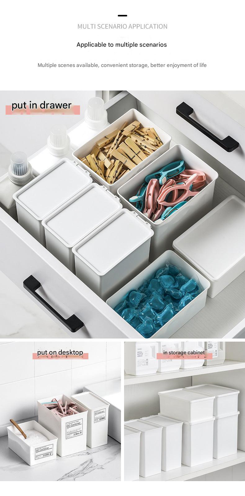 Compact storage container displayed 7