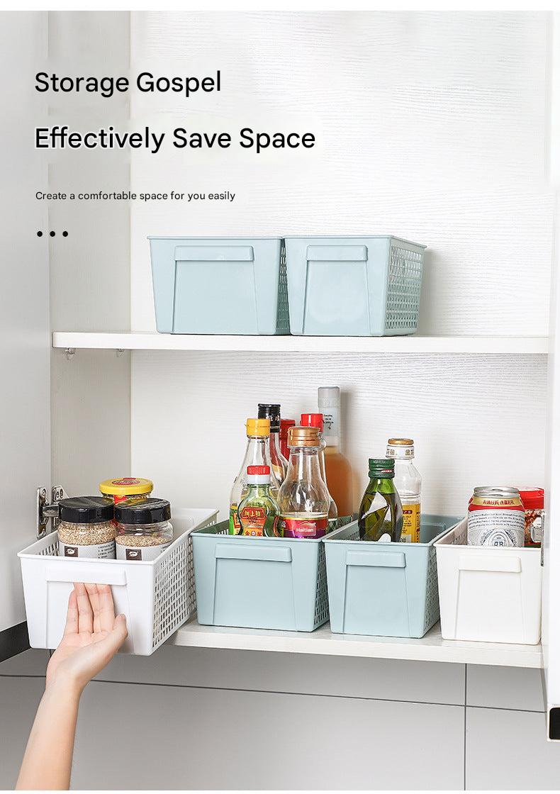 Large PP storage basket for kitchen use