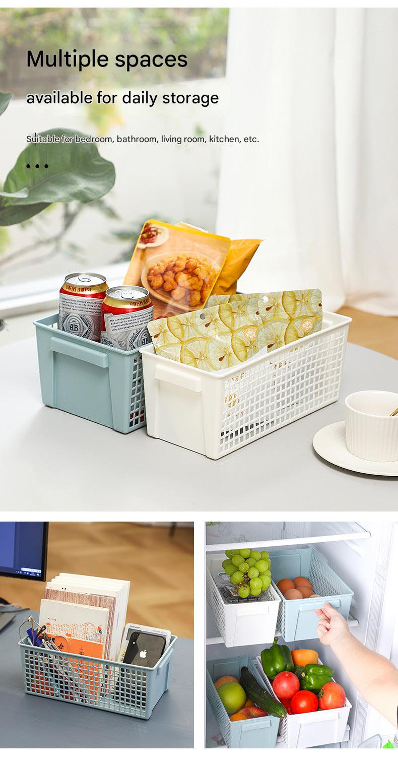 Large capacity green storage basket for organisation