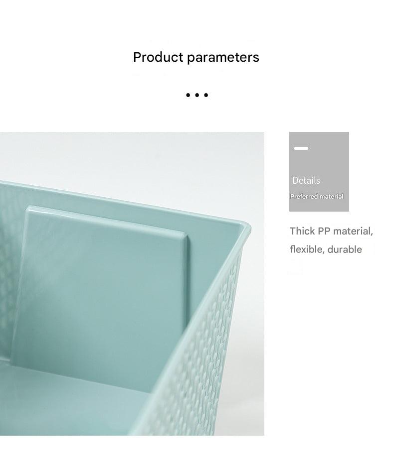 Stylish white storage basket in modern design