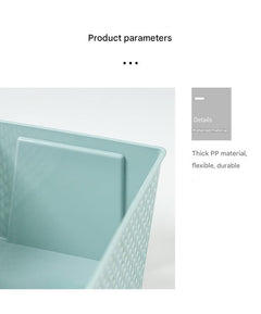 Stylish white storage basket in modern design