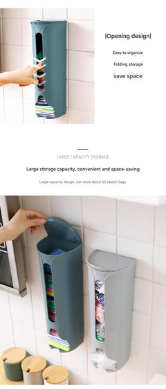 living room with trash bag organiser
