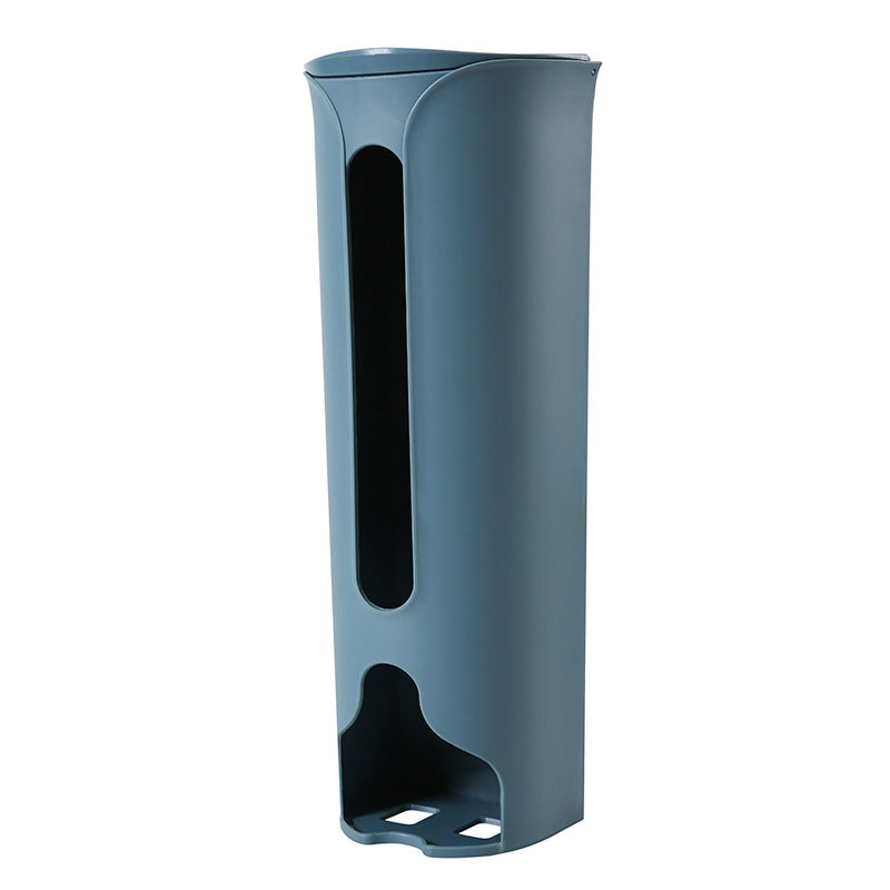 stylish blue trash bag holder