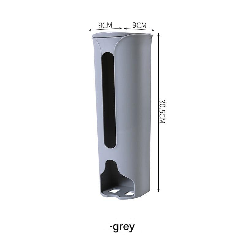 compact trash bag box mounted on wall