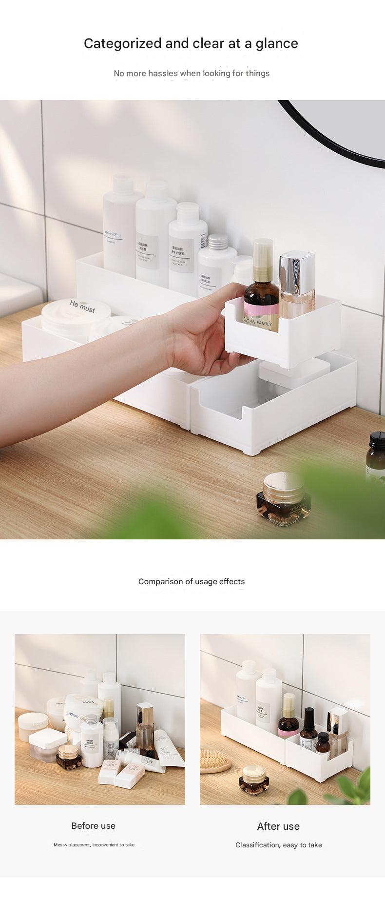 Elegant plastic drawer storage for living area image 8
