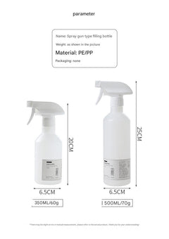 350ML alcohol spray bottle front view