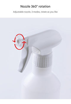clear measurement markings on spray bottle