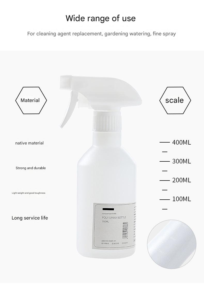 ergonomic nozzle design of spray bottle