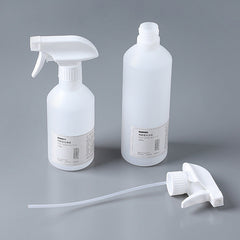clear measurement markings on spray bottle