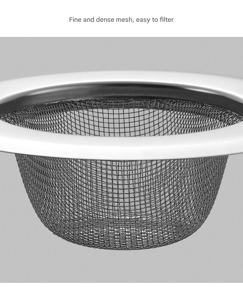 Stylish sink strainer on a kitchen countertop