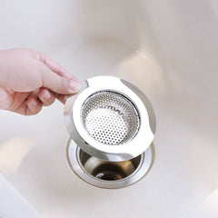 Stainless steel sink strainer with anti-clog filter