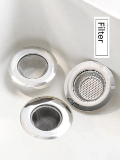 Easy to clean stainless steel sink filter